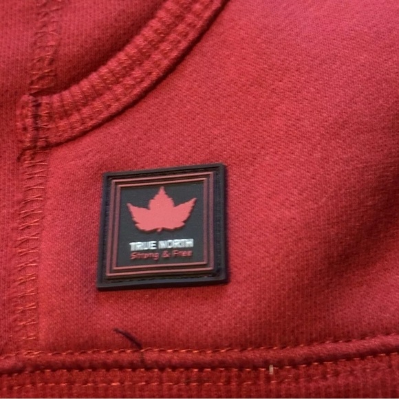 Kalson True North Strong & Free Red Canada Hoodie Adult Women’s Small Full-Zip - Picture 5 of 5